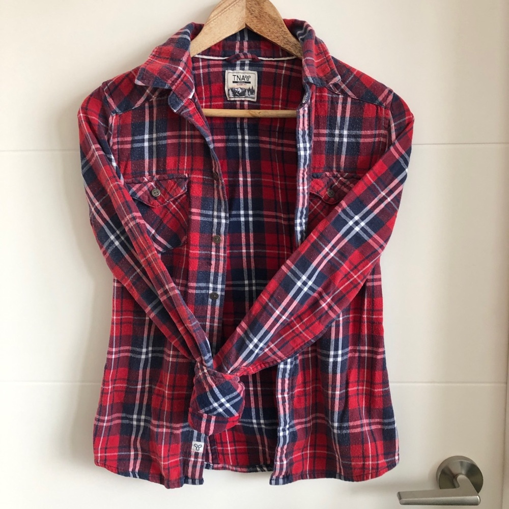 TNA flannel button up